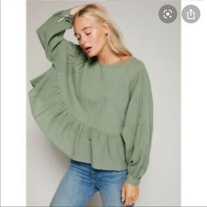 Free People Peplum top